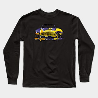 Austin Healey 3000 Mk2 1960s British classic car block abstract Long Sleeve T-Shirt